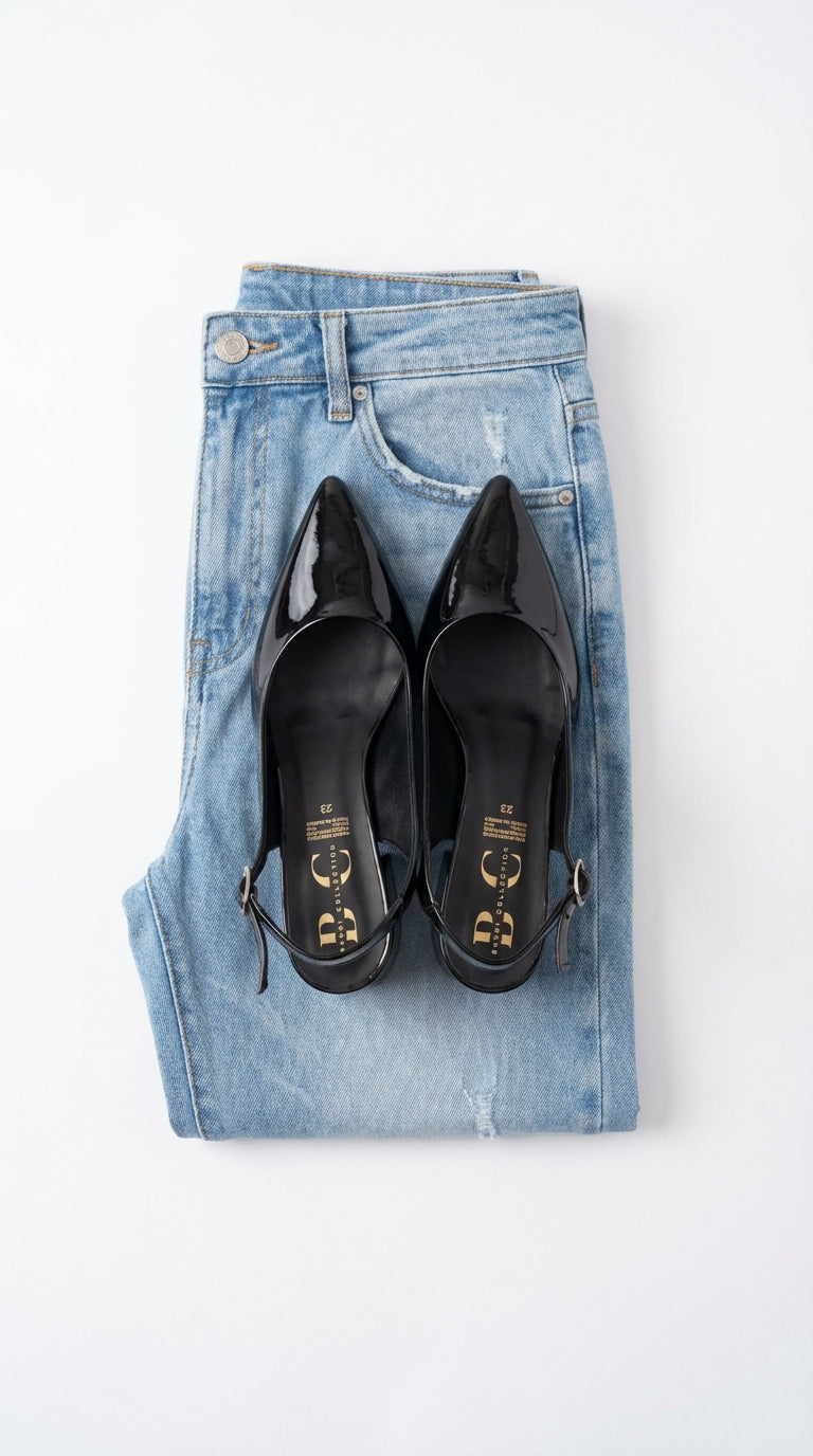 TACON BAJITO PARA DAMA DE CHAROL MOD ADRI