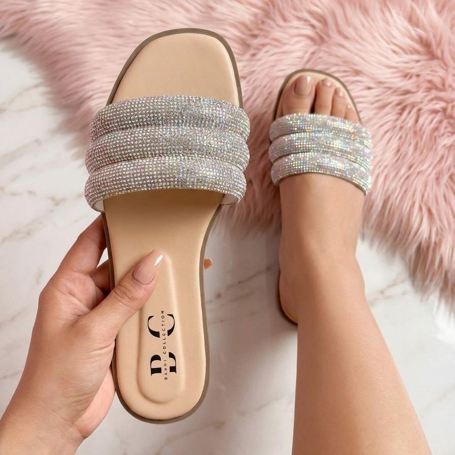 Sandalia Dama con  Brillos Mod 11-69