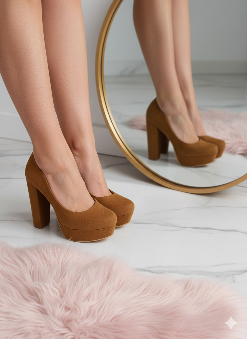 ZAPATILLA TACON PLATAFORMA MOD 635